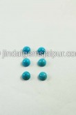Natural Arizona Turquoise Smooth Round Cabochon